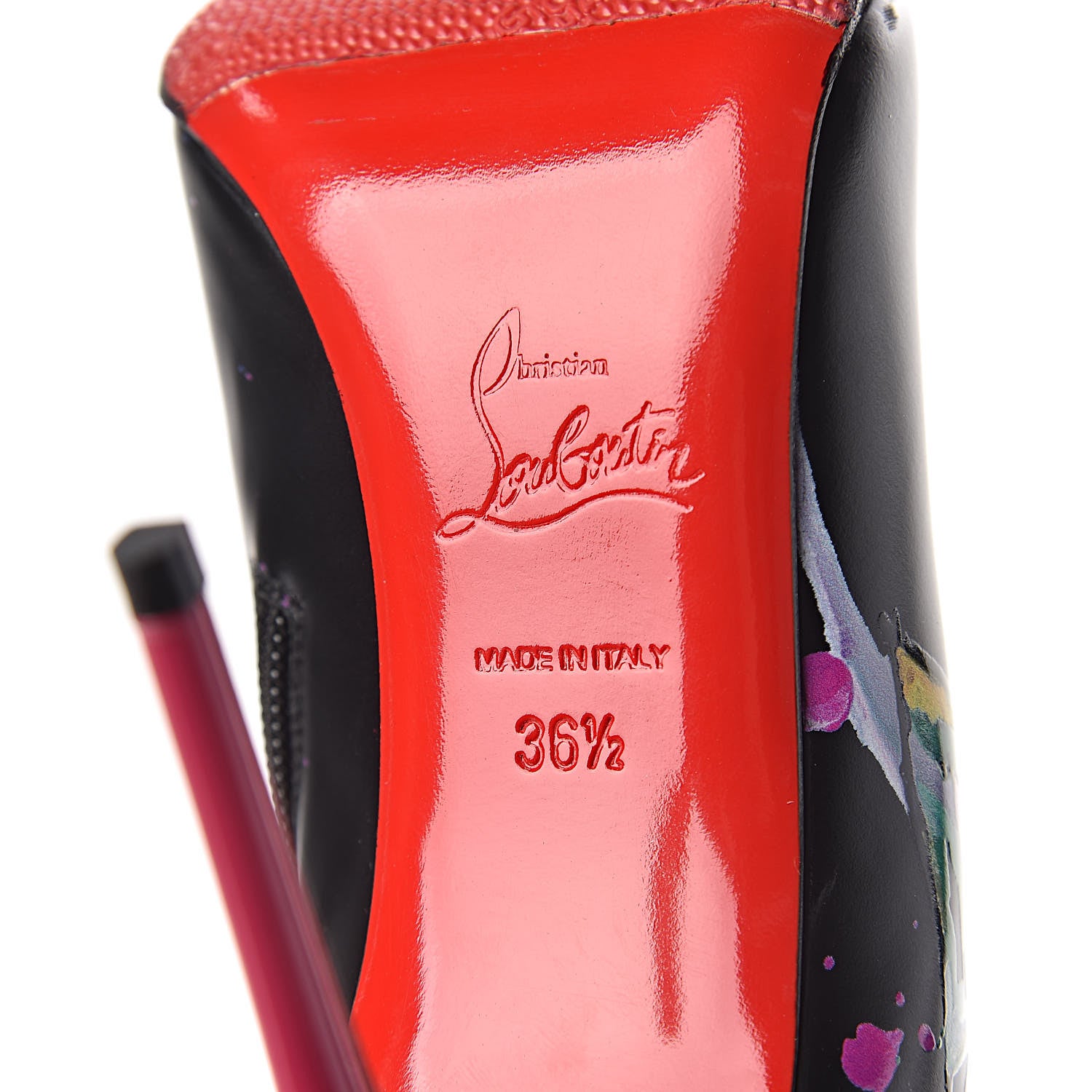 Christian Louboutin Calfskin In Love 100 Booties 36.5 Black 6 of 9