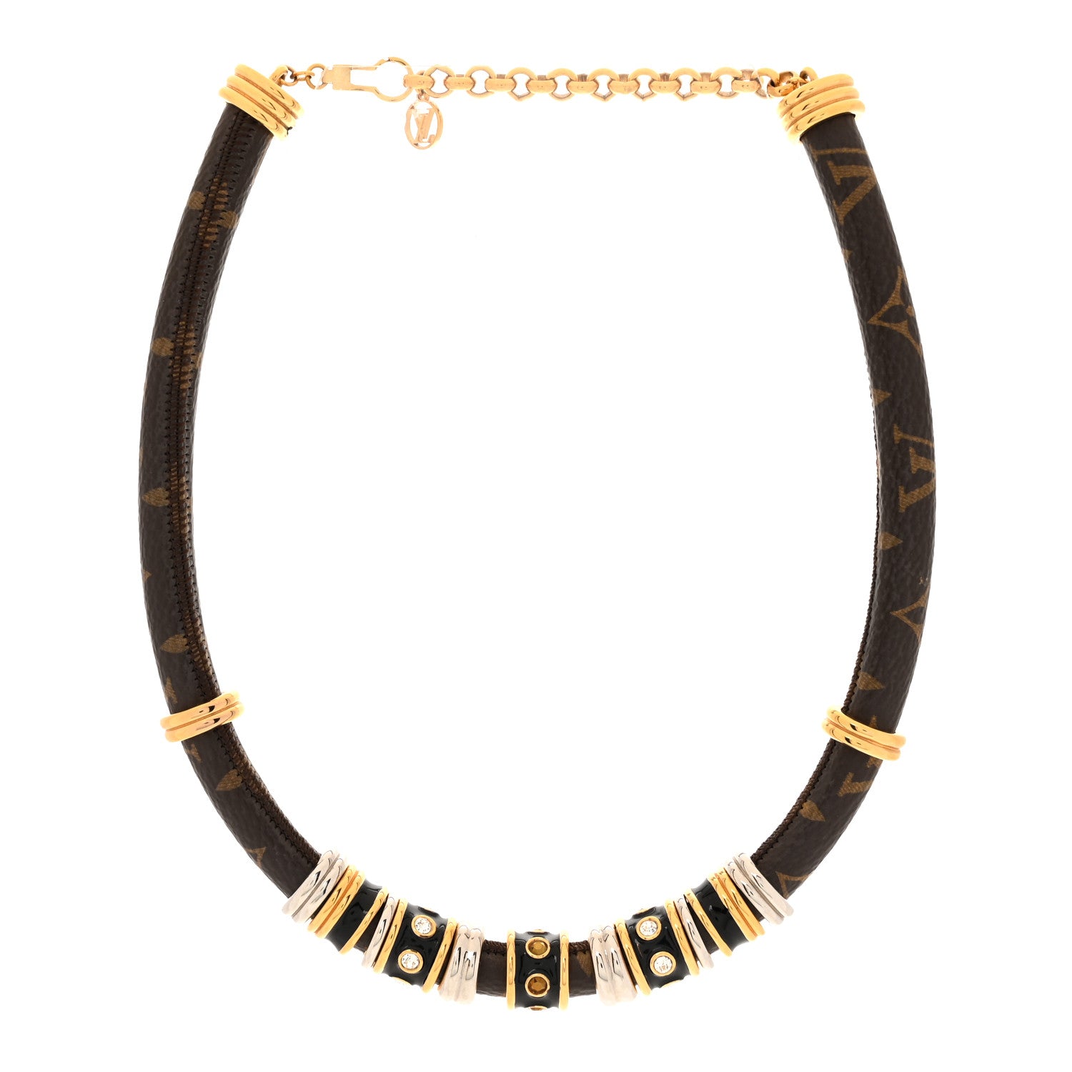 Louis Vuitton Monogram Collier Wild Strass Necklace 3 of 6