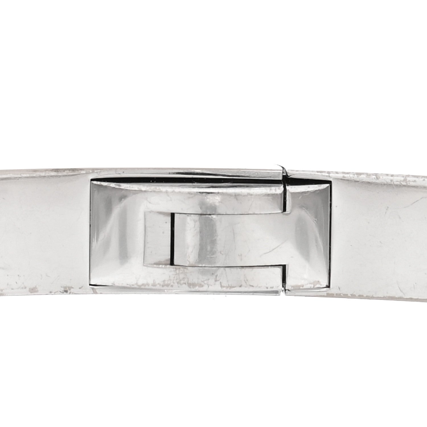 Cartier 18K White Gold Diamond Small LOVE Paved Bracelet 16 5 of 7
