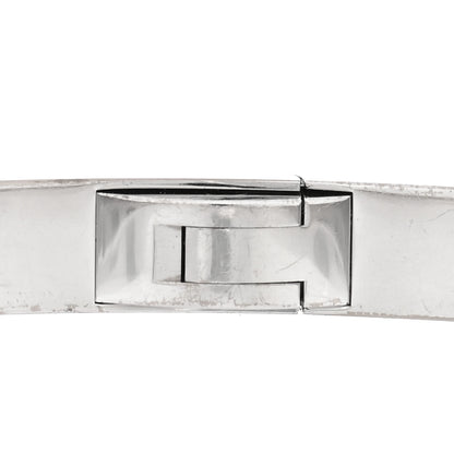 Cartier 18K White Gold Diamond Small LOVE Paved Bracelet 16 5 of 7