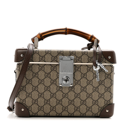 Gucci GG Supreme Monogram Globe-Trotter Beauty Case Brown 1 of 14