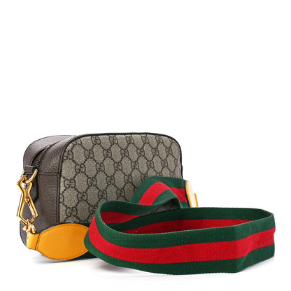 Gucci GG Supreme Monogram Web Neo Vintage Shoulder Bag Beige New Acero Crop 3 of 12