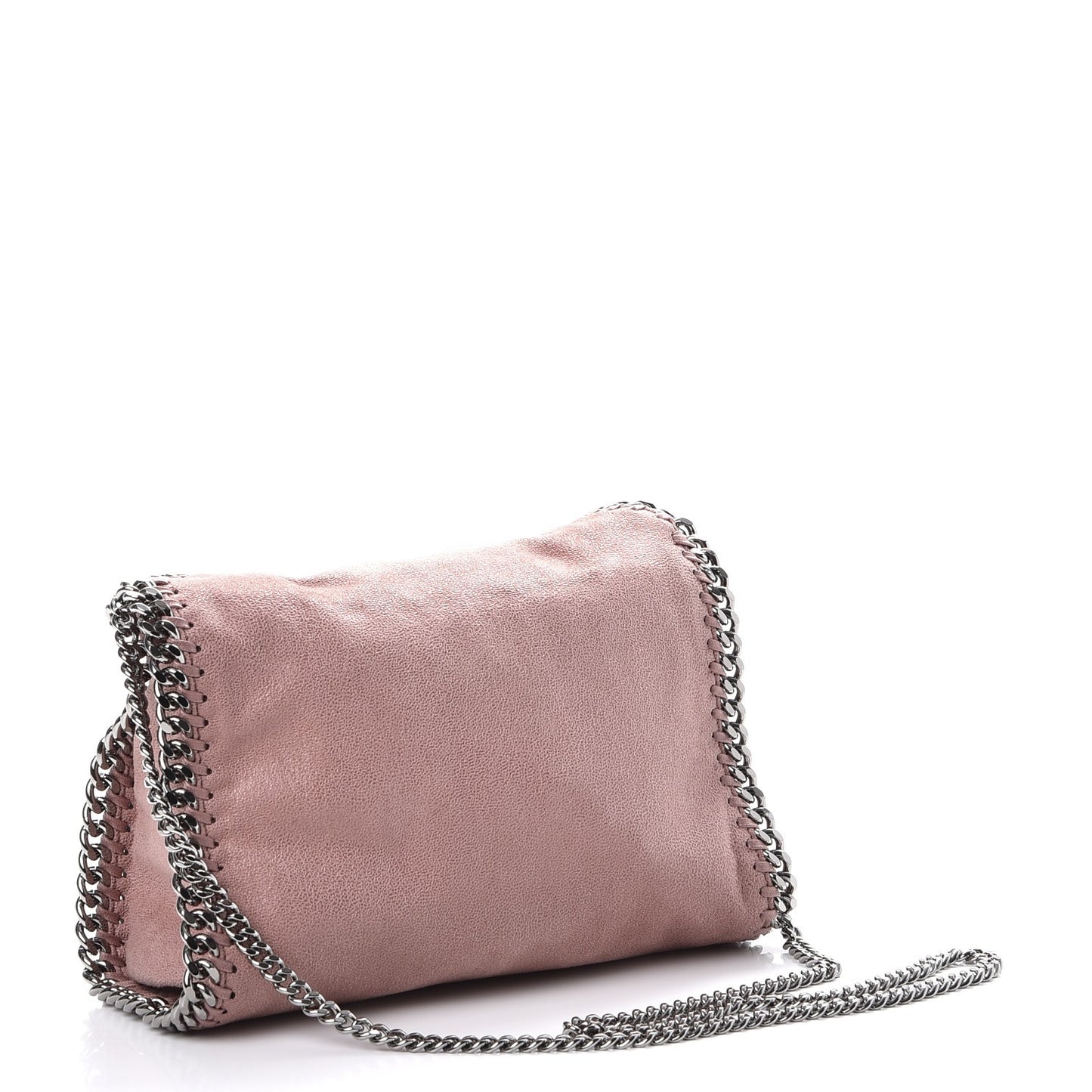Shaggy Deer Mini Falabella Fold Over Tote Pink