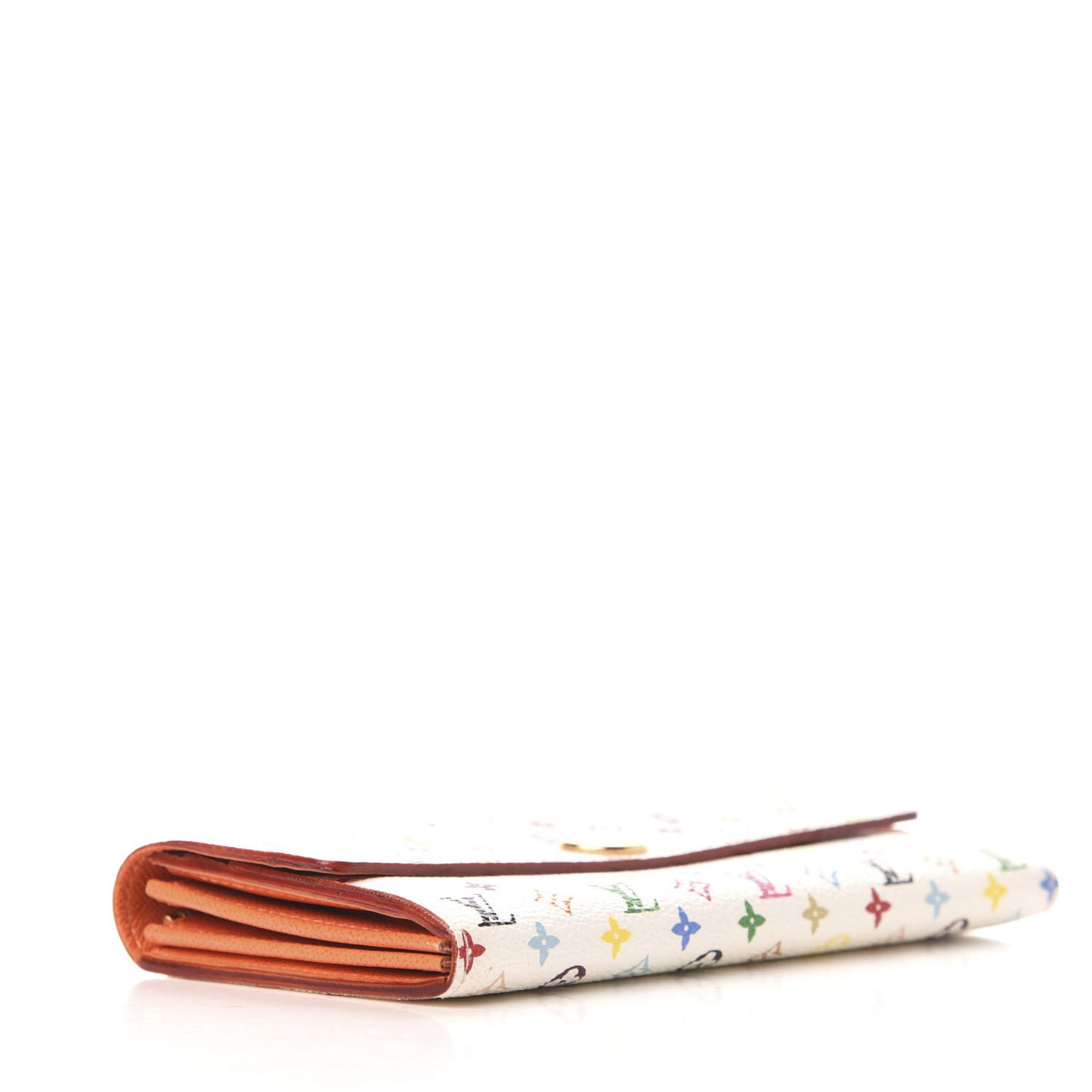 Monogram Multicolor Sarah Wallet White Orange