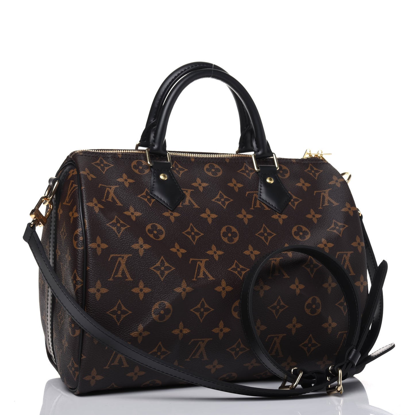 Monogram My World Tour Speedy Bandouliere 30 Black