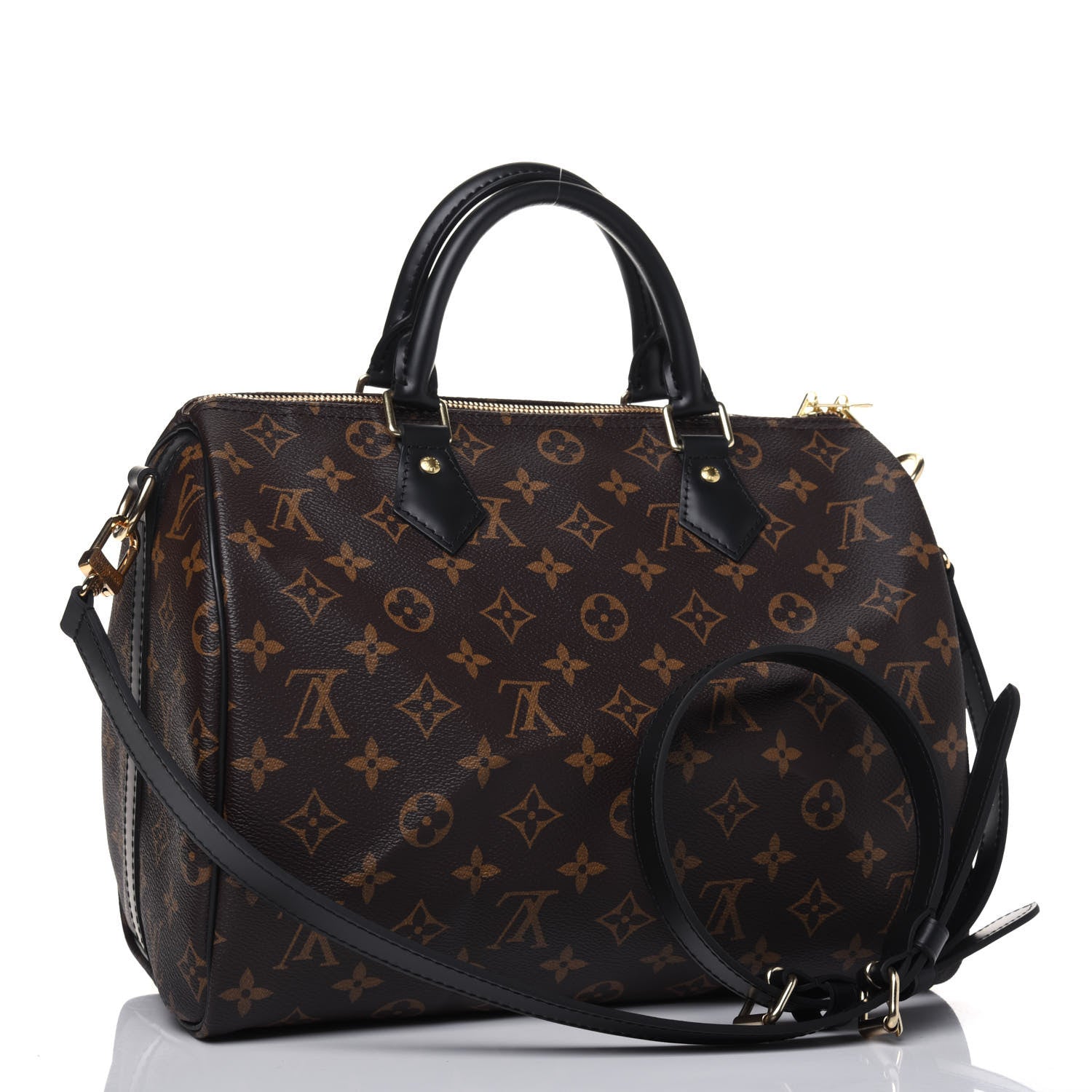Louis Vuitton Monogram My World Tour Speedy Bandouliere 30 Black 4 of 15