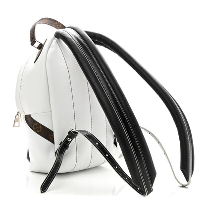Louis Vuitton Calfskin Monogram LV Airline Palm Springs Backpack PM White 3 of 10