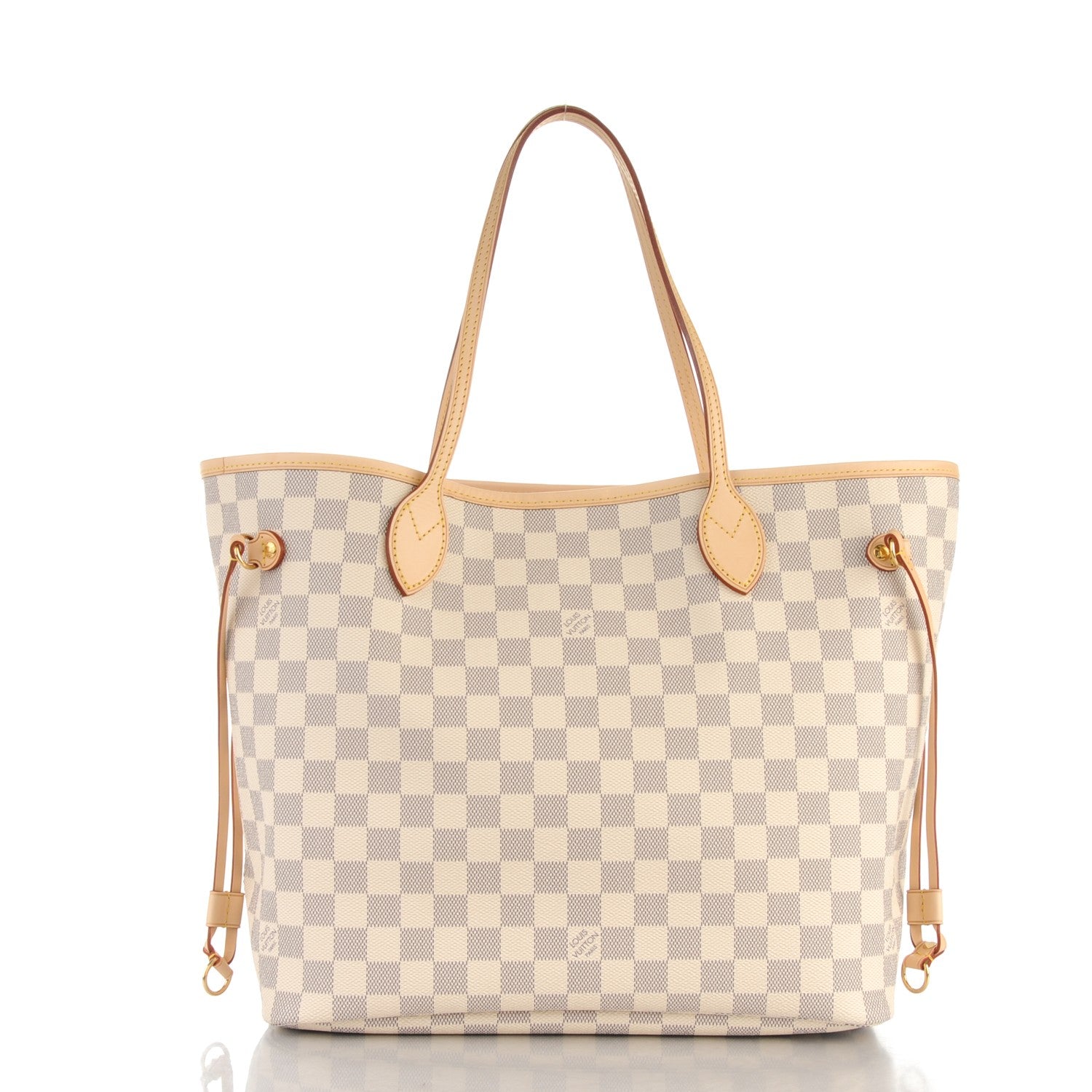 Louis Vuitton Damier Azur Neo Neverfull MM Rose Ballerine 3 of 9