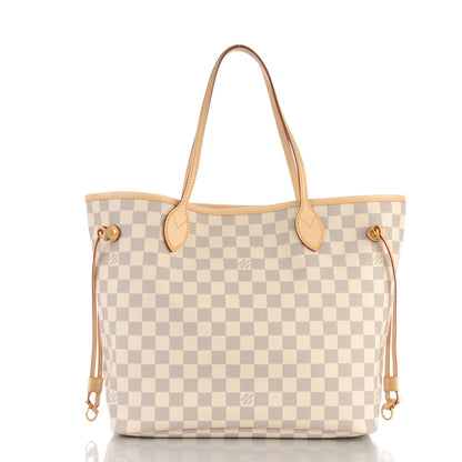 Louis Vuitton Damier Azur Neo Neverfull MM Rose Ballerine 3 of 9