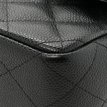 Chanel Caviar Quilted Jumbo Double Flap Black 15 of 19