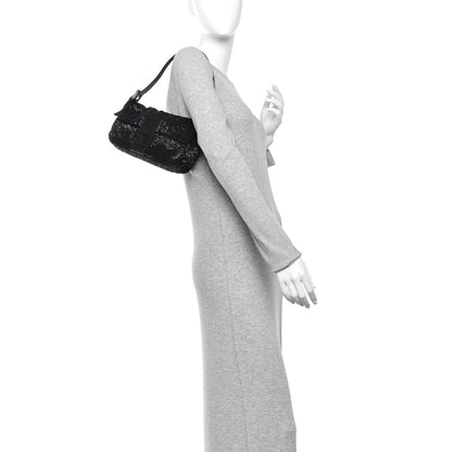 Fendi Beaded Baguette Black 2 of 9