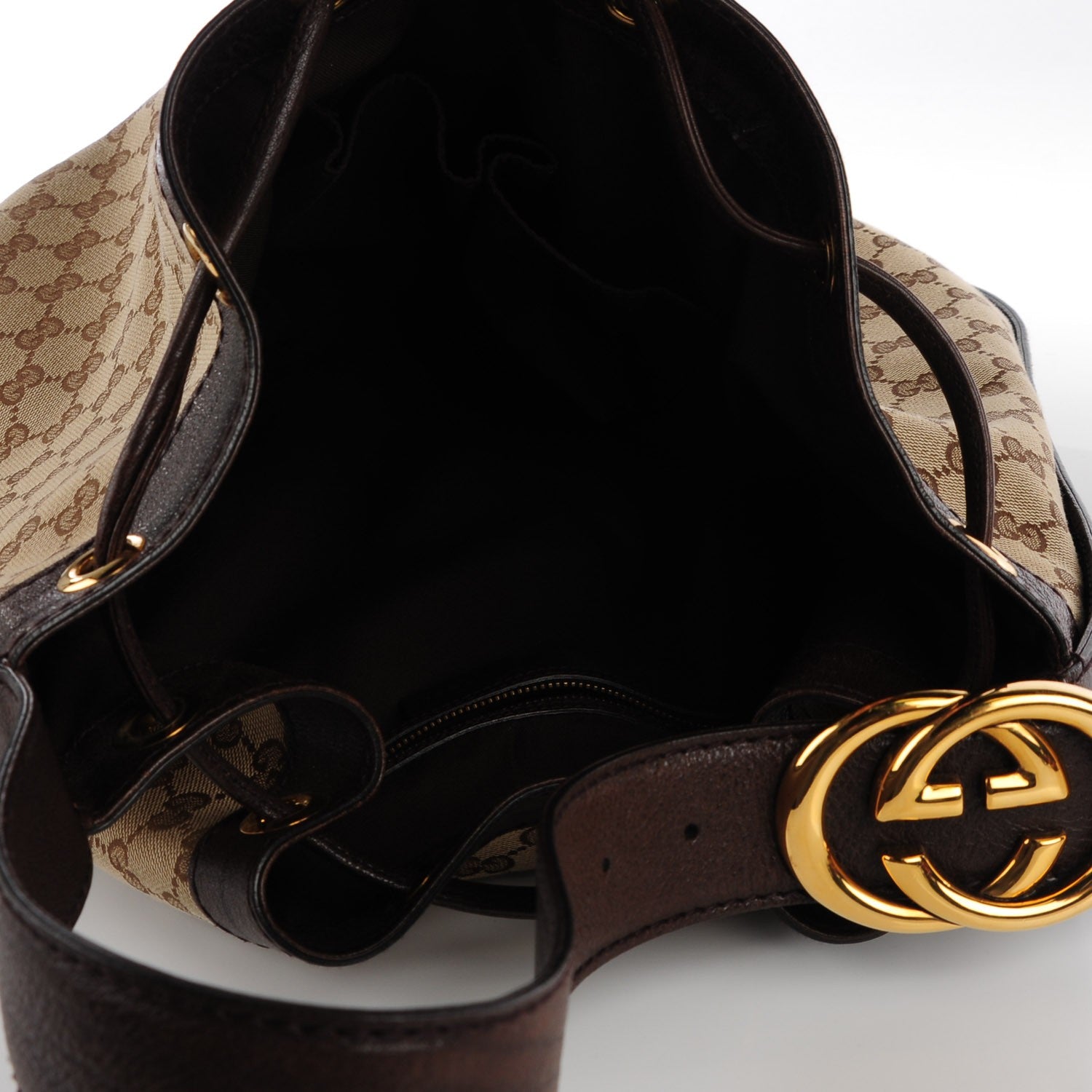 Gucci Monogram Medium Interlocking Icon Shoulder Bag Dark Brown 5 of 7