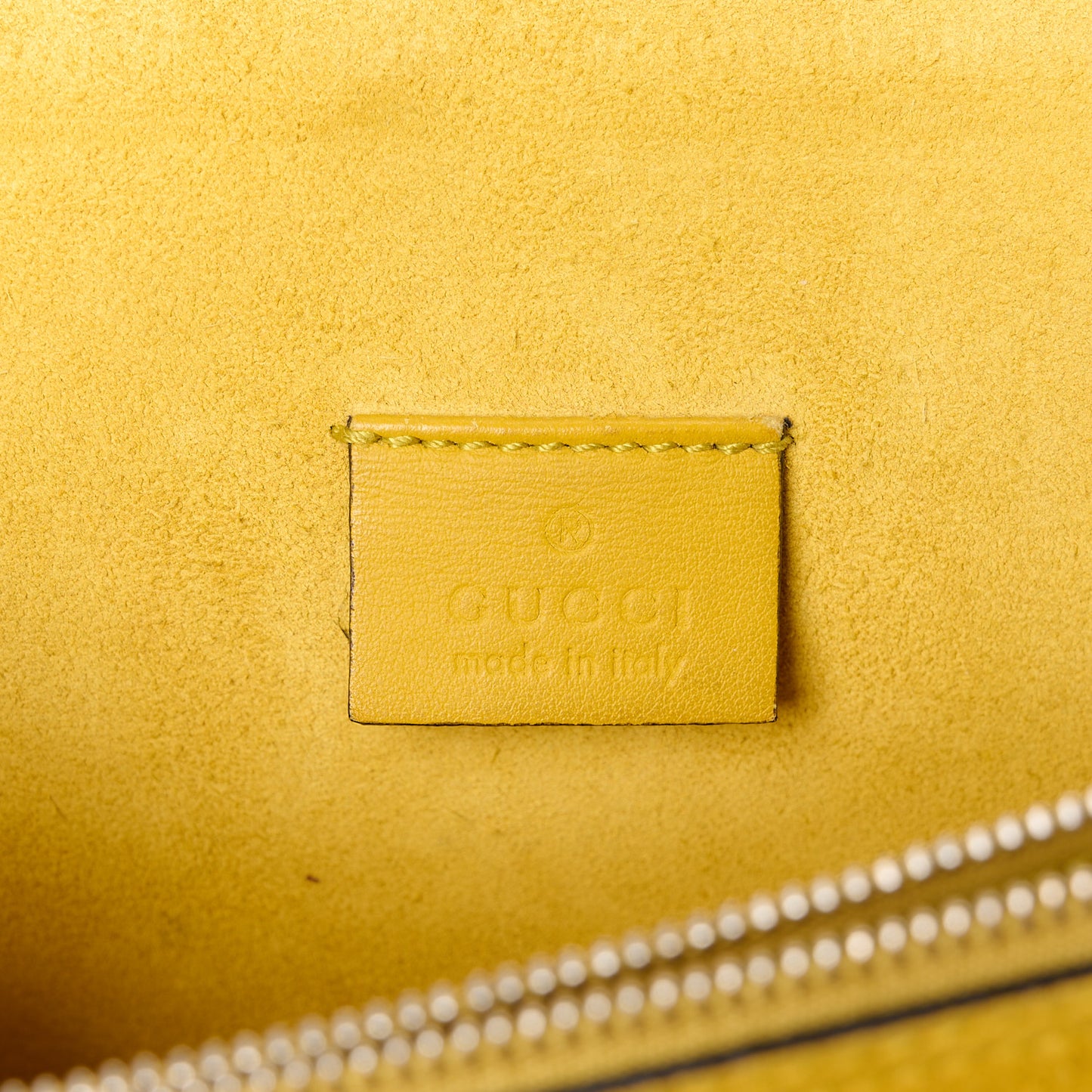 GG Supreme Monogram Suede Crystal Small Dionysus Shoulder Bag Beige Ebony Yellow