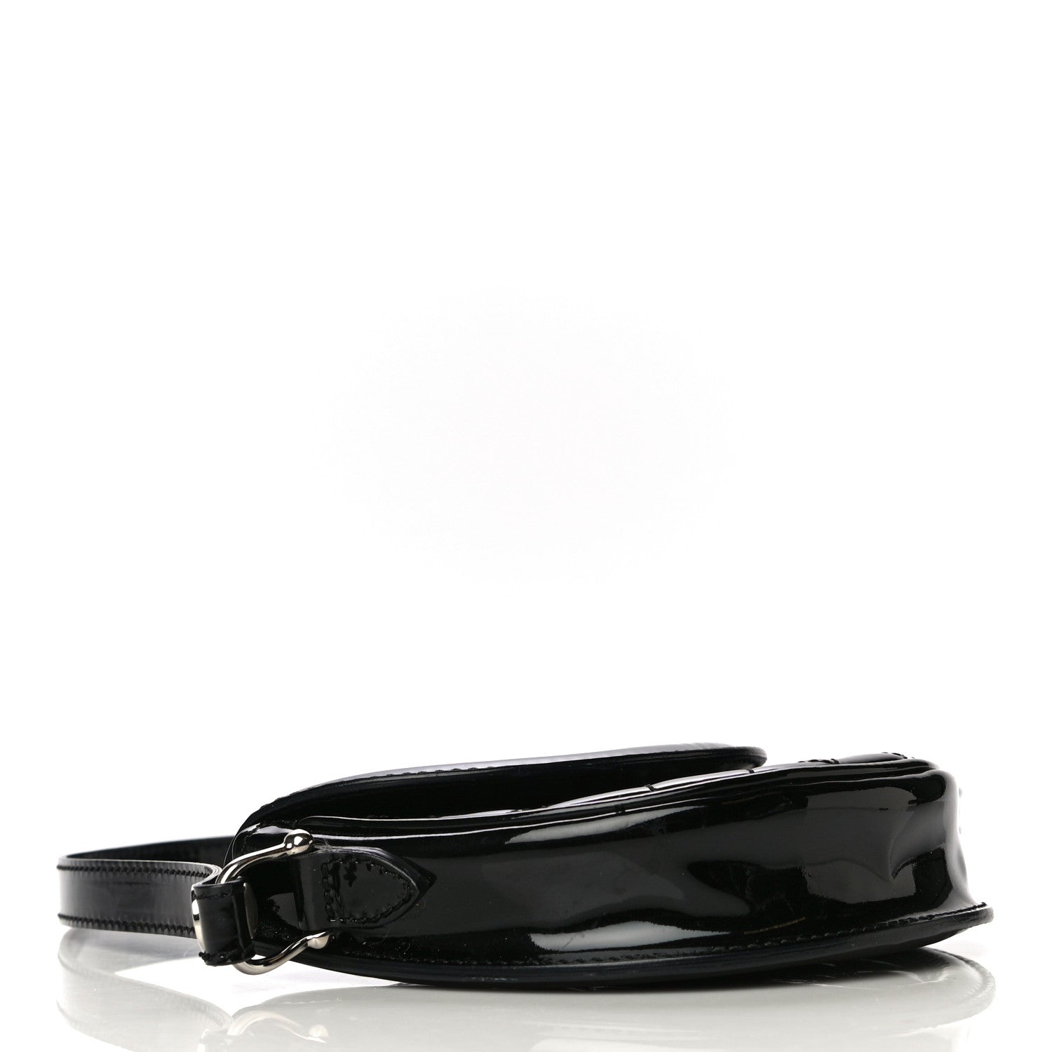 Burberry Patent Calfskin Quilted Mini Crossbody Bag Black 4 of 16