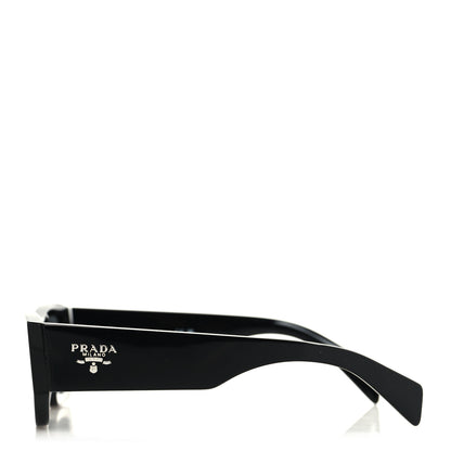 Prada Acetate Pillow Sunglasses SPR A01 Black 3 of 7