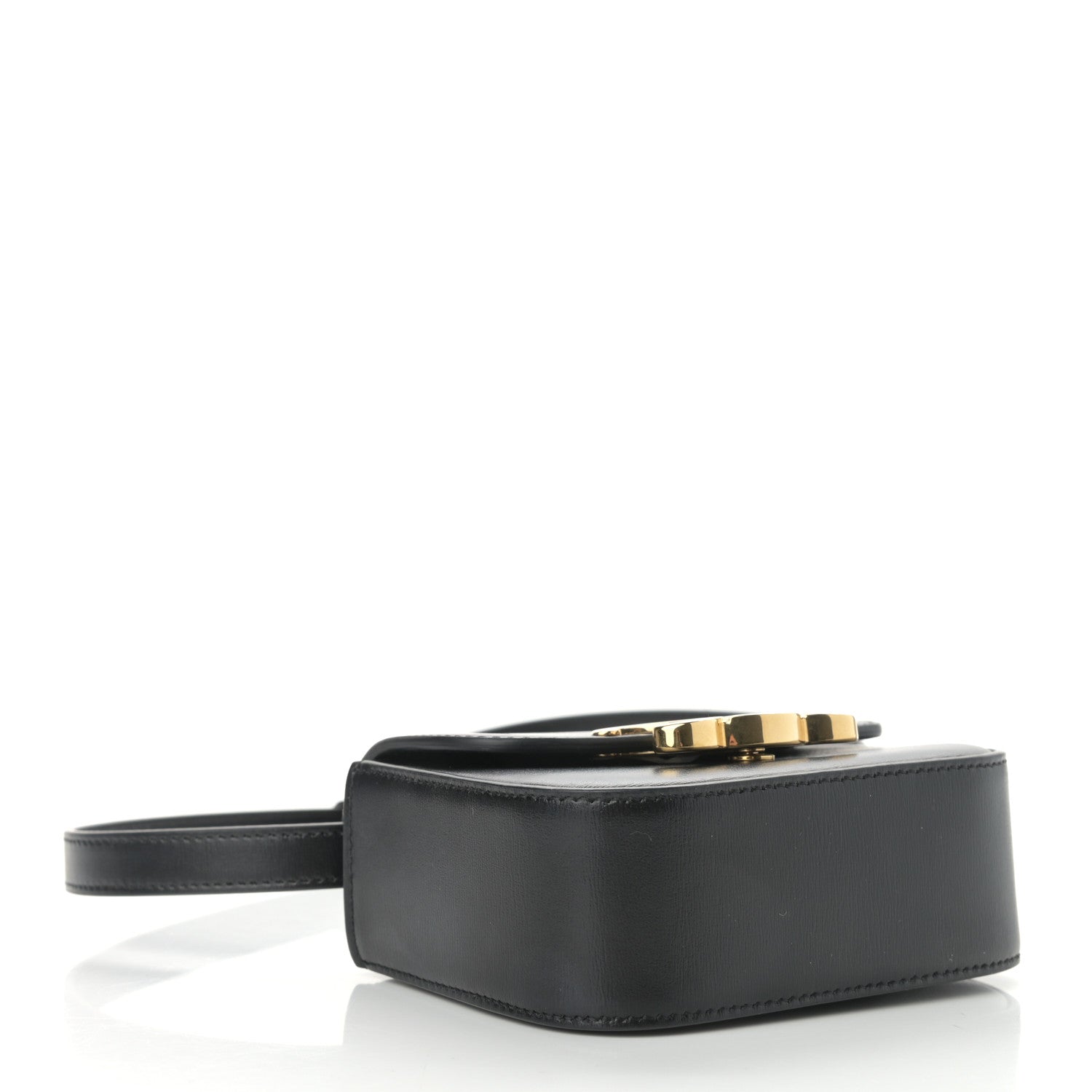 Celine Shiny Calfskin Mini Triomphe Black 4 of 11