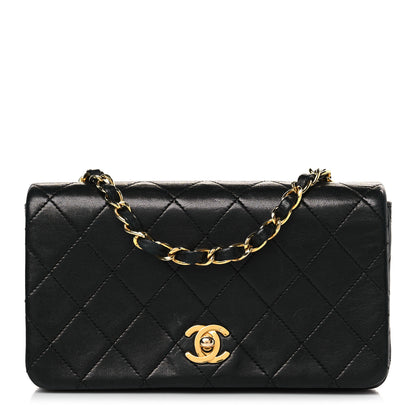 Chanel Lambskin Quilted Small Single Flap Black 1 of 9