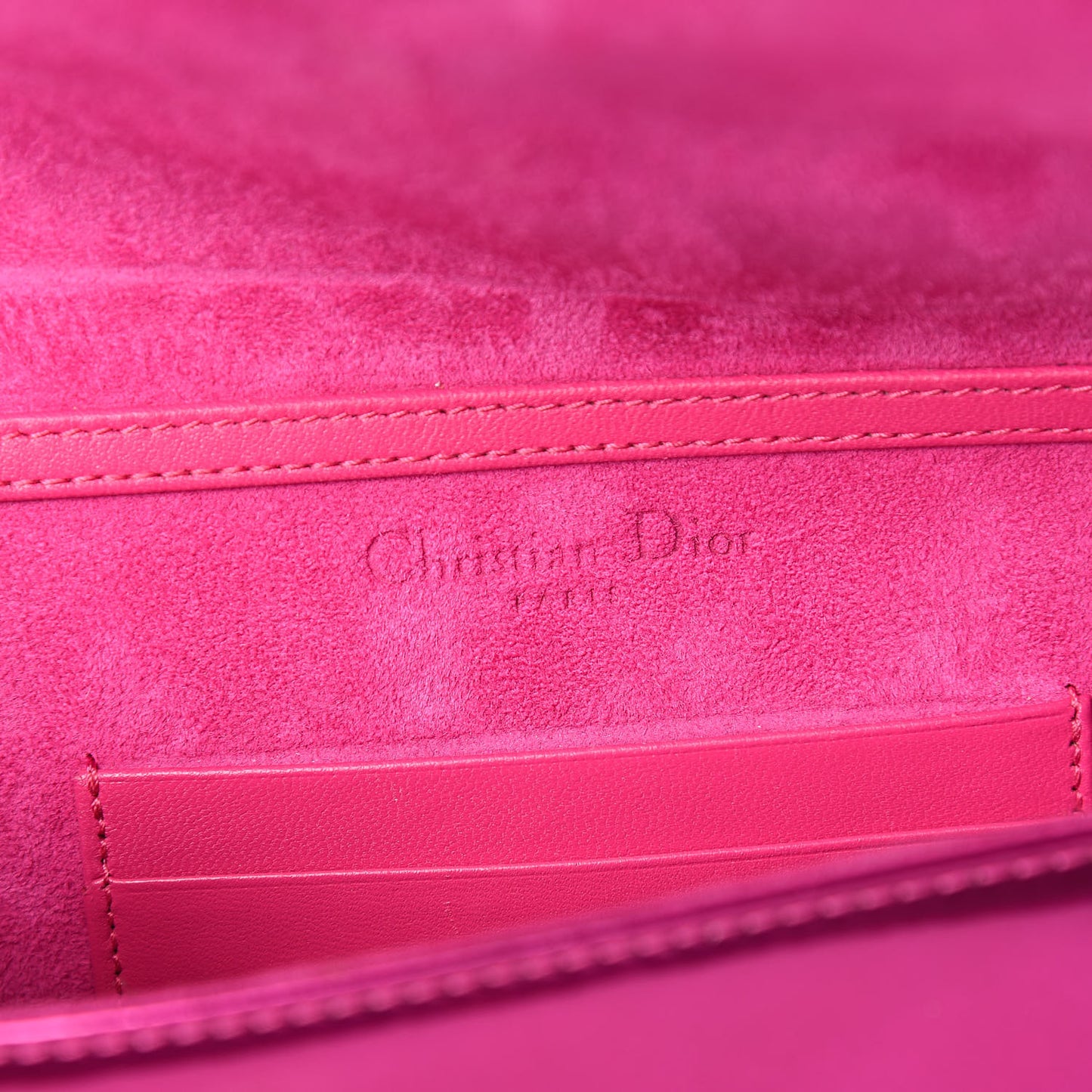 Patent Studded Diorama Top Handle Wallet on Chain Pouch Pink