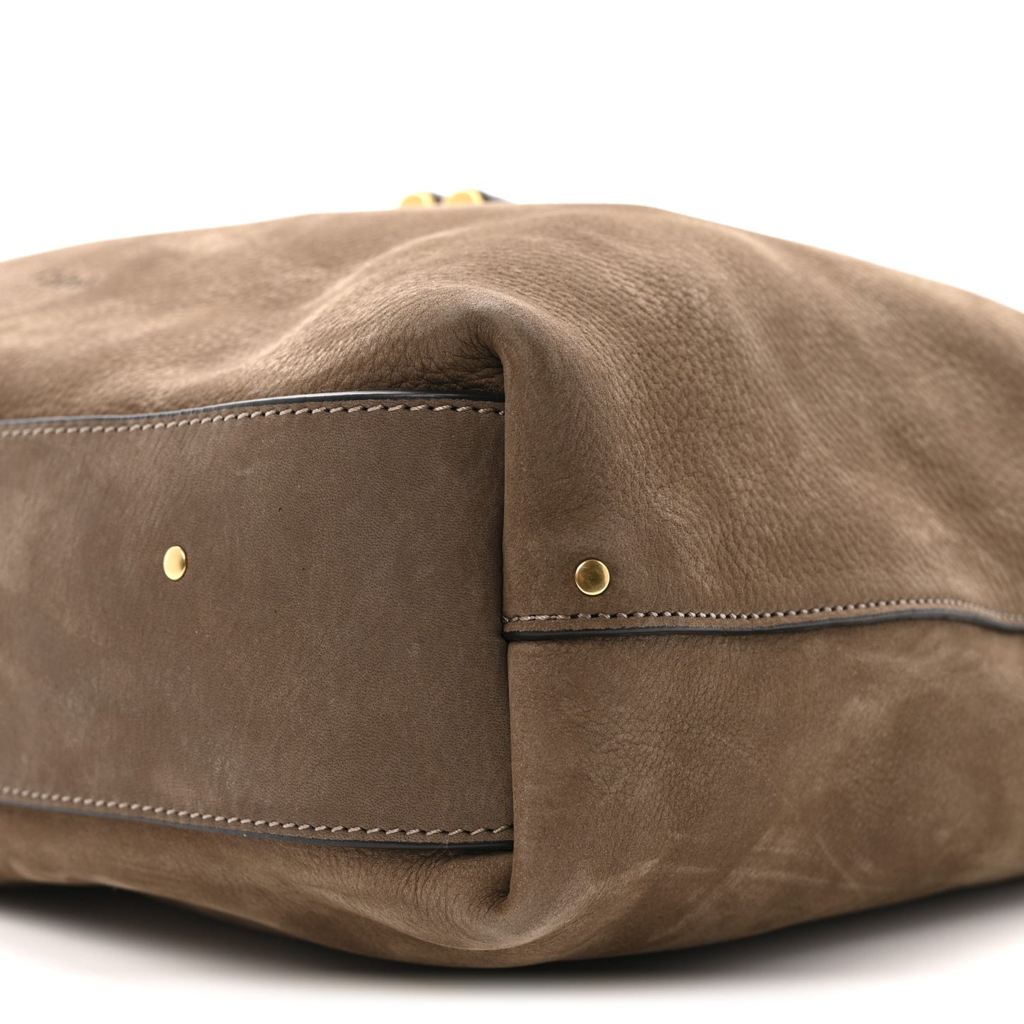 Suede Calfskin Marcie Hobo Bag Flannel Grey