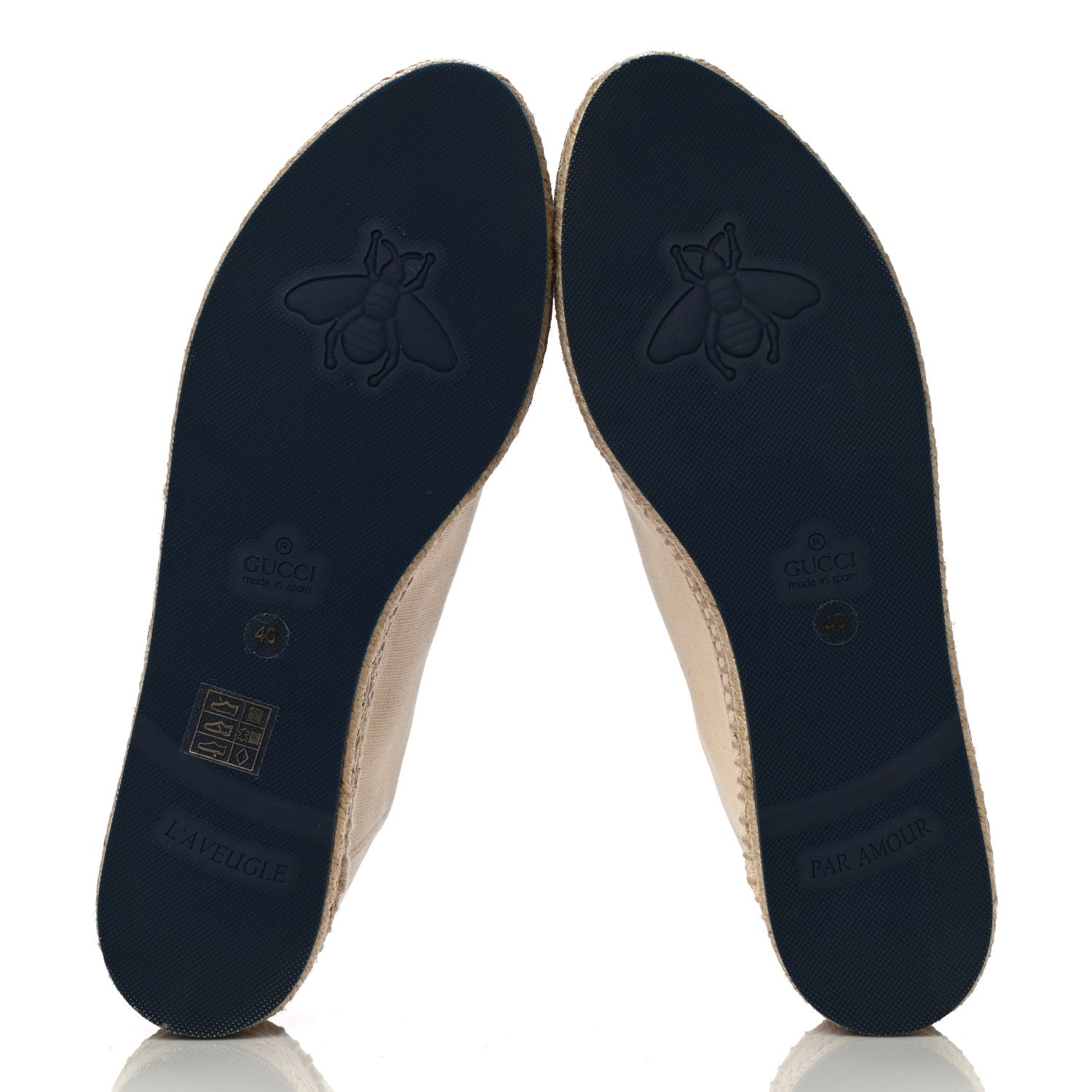Gucci Canvas Logo Lace-Up Platform Espadrilles 40 Greggio Grege 7 of 13