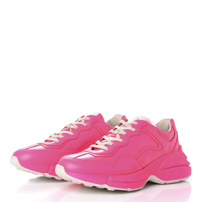 Gucci Calfskin Mens Rhyton Sneakers 8 Fuxia Fluo 3 of 8