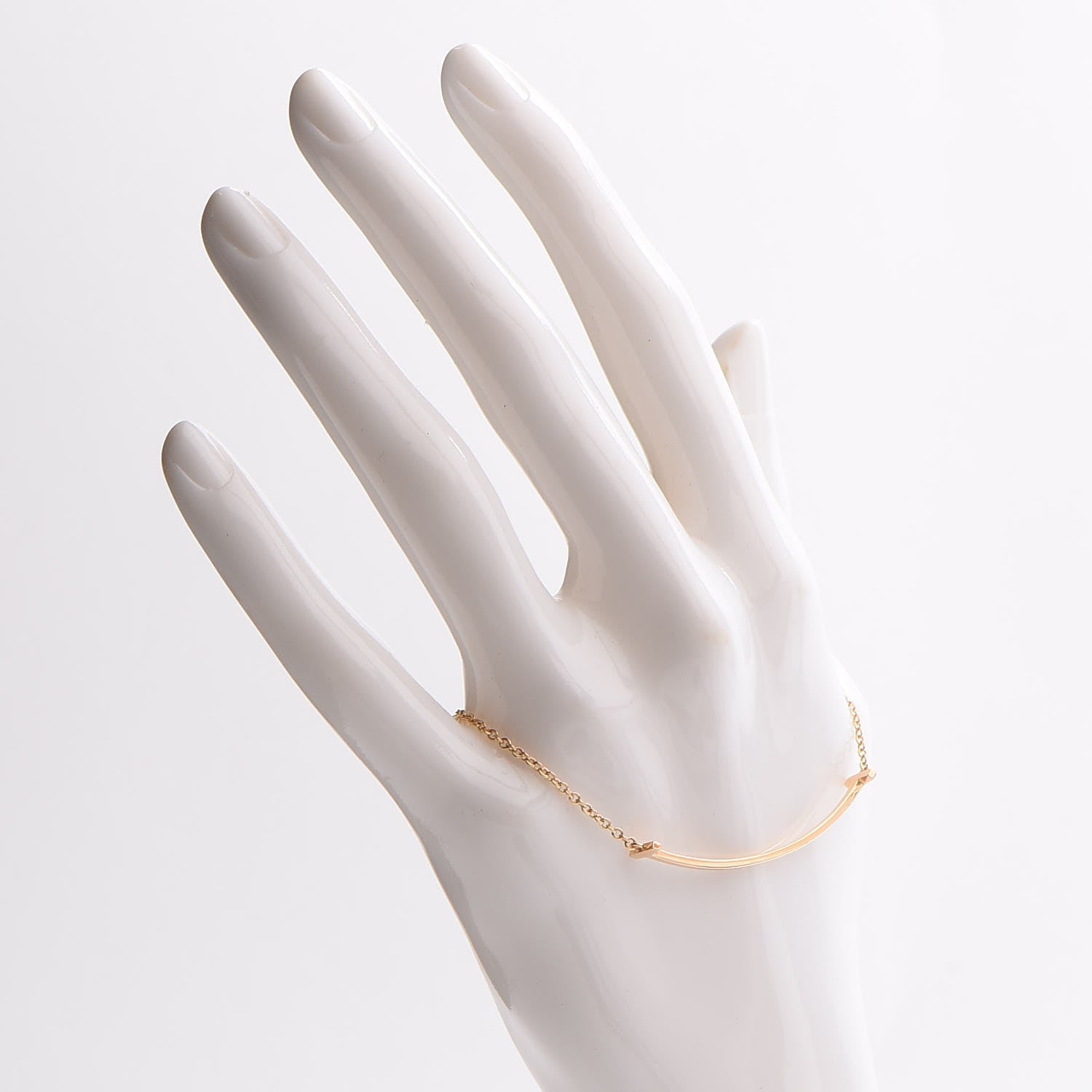 Tiffany 18K Rose Gold T Smile Bracelet 2 of 5