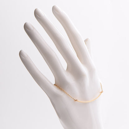 Tiffany 18K Rose Gold T Smile Bracelet 2 of 5