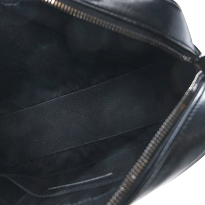 Saint Laurent Calfskin Matelasse Monogram Lou Camera Bag Black 5 of 9