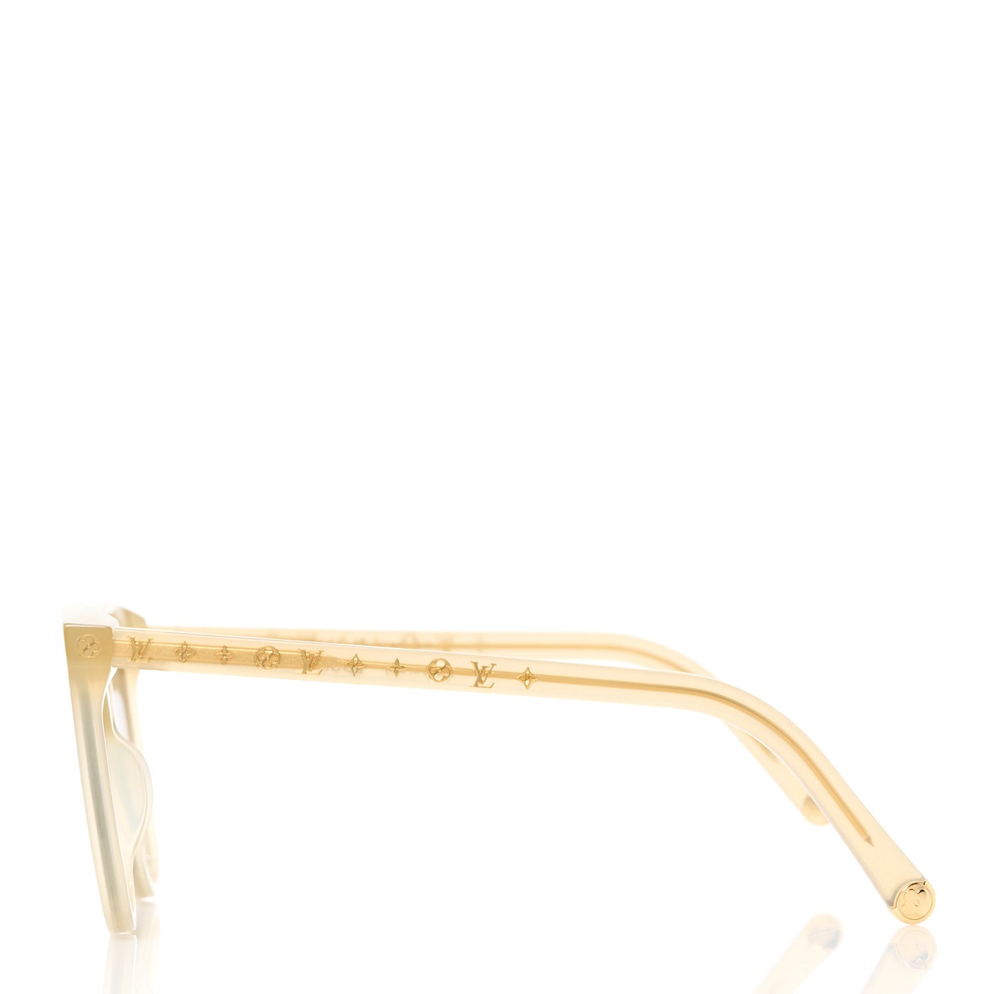 Acetate My Monogram Light Cat Eye Sunglasses Z1660W Beige