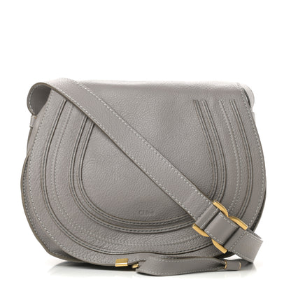 Chloe Calfskin Medium Marcie Round Crossbody Bag Cashmere Grey 1 of 15