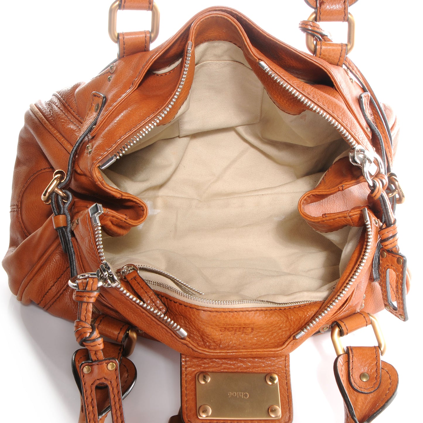 Leather Paddington Satchel Camel