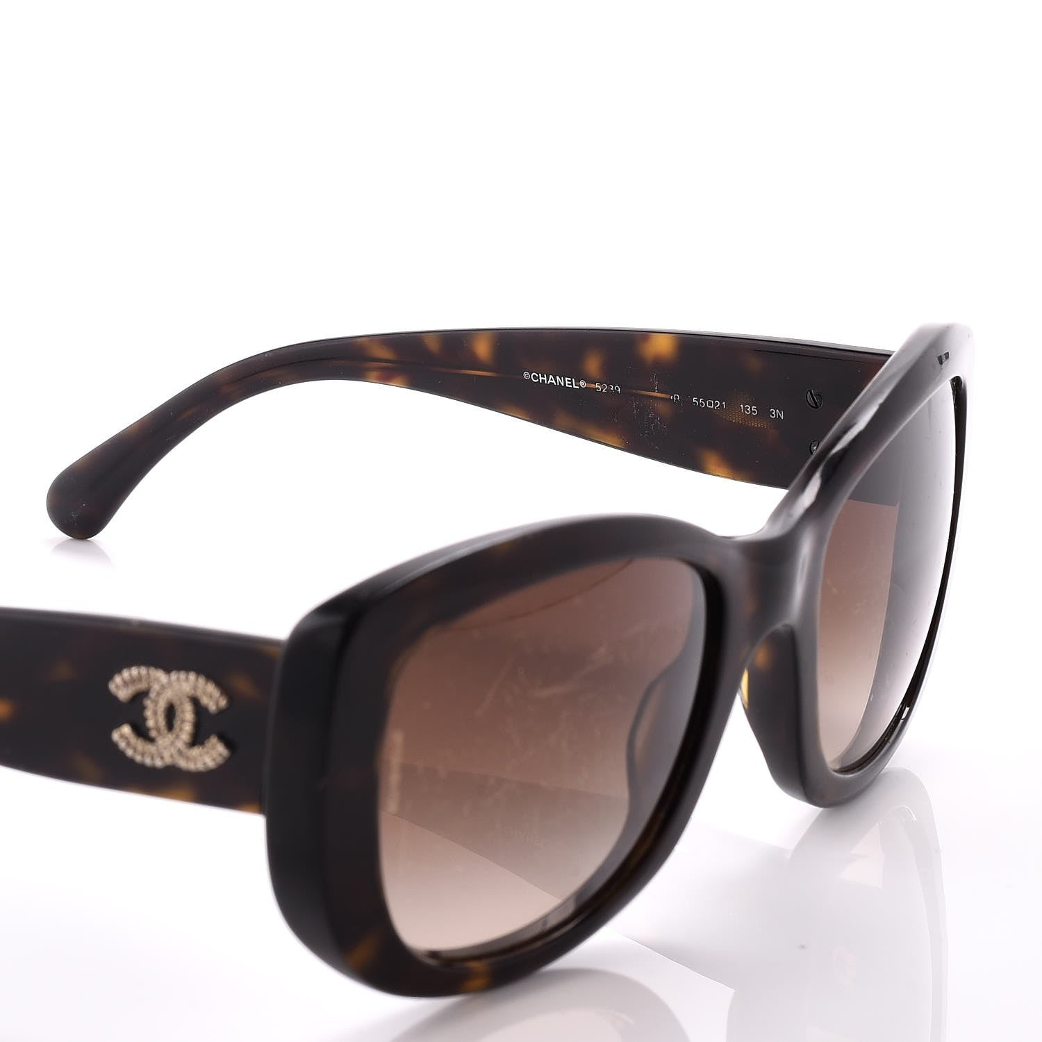 Chanel Acetate CC Sunglasses 5239 Tortoise 7 of 9
