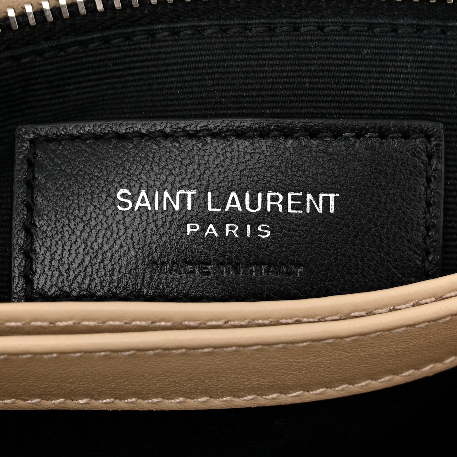 Saint Laurent Calfskin Y Quilted Monogram Toy Loulou Crossbody Bag Nude Powder 6 of 10