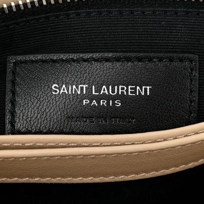 Saint Laurent Calfskin Y Quilted Monogram Toy Loulou Crossbody Bag Nude Powder 6 of 10