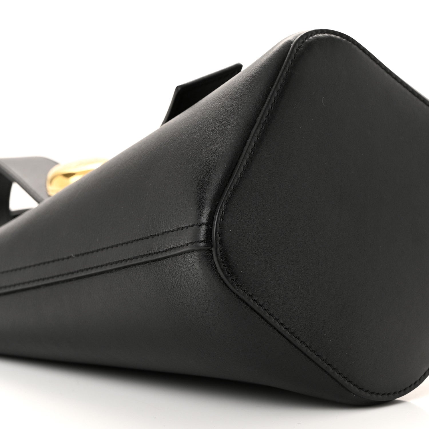 Loewe Soft Grained Calfskin Mini Pebble Bucket Bag Black 8 of 9