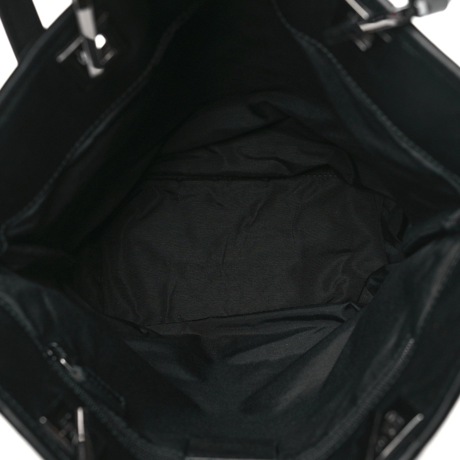 Gucci Denim Monogram Small Bucket Tote Black 5 of 10
