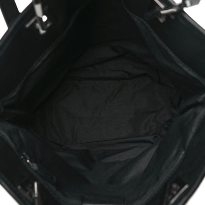 Gucci Denim Monogram Small Bucket Tote Black 5 of 10
