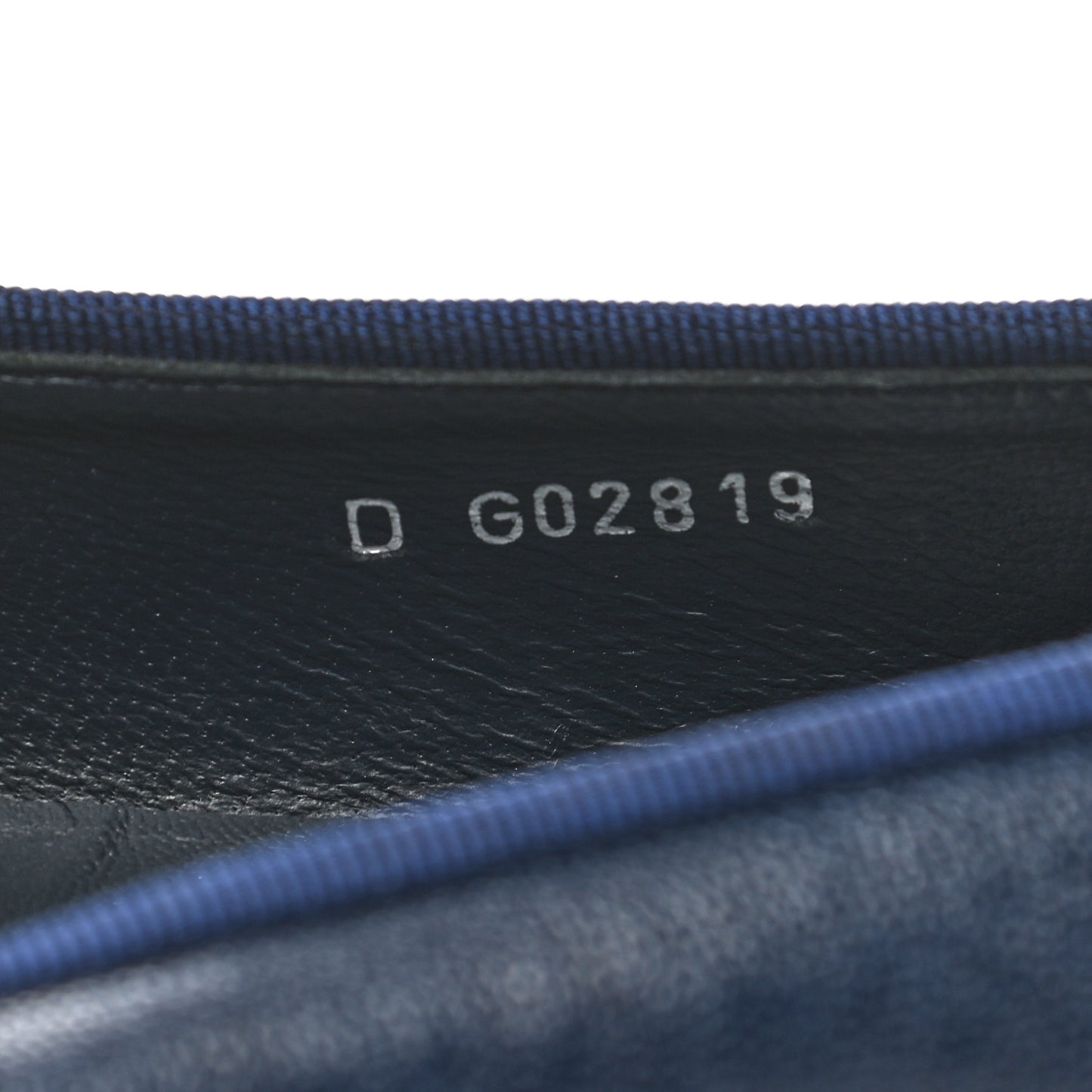 Caviar CC Cap Toe Ballerina Flats 36.5 Navy Blue