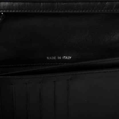 Chanel Lambskin Quilted Diamond CC Yen Wallet Black 11 of 11