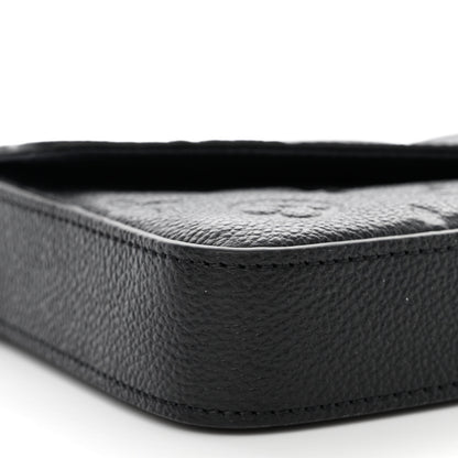 Louis Vuitton Empreinte Pochette Felicie Chain Wallet Black 7 of 8