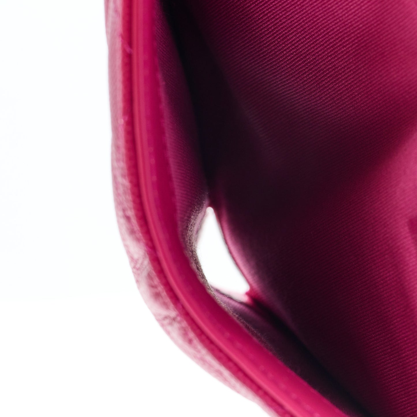 Caviar Quilted Medium Flap Wallet Fuchsia