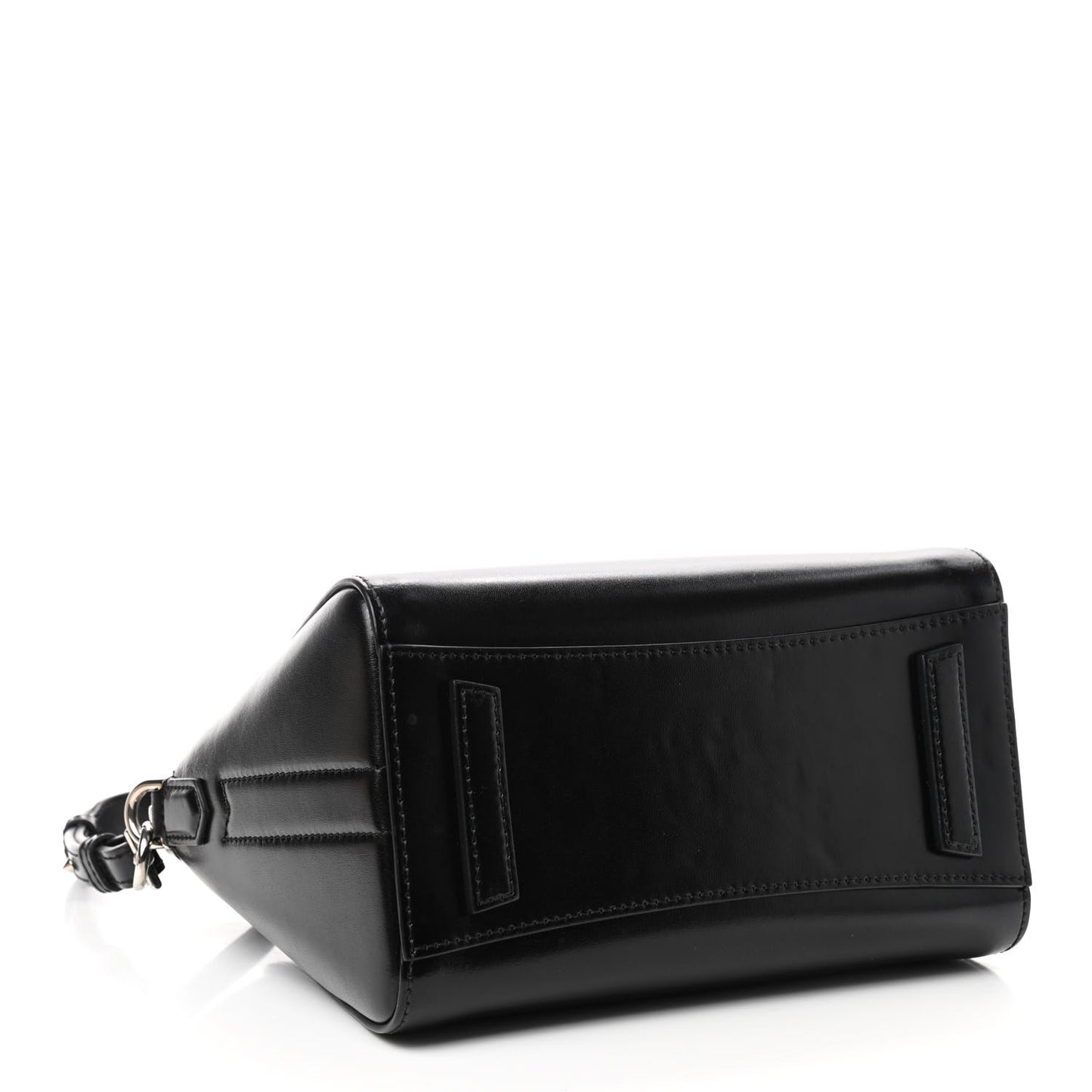 Shiny Lord Calfskin Mini Antigona Black