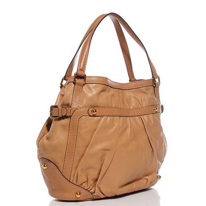 Gucci Calfskin Medium Jockey Tote Tan 3 of 7