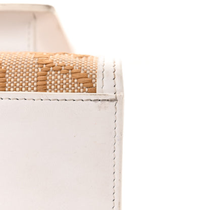 Burberry Monogram Canvas Smooth Calfskin Medium Pocket Bag White Beige 18 of 20