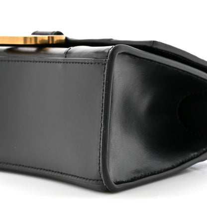 Balenciaga Shiny Box Calfskin Hourglass Top Handle Bag XS Black 9 of 13