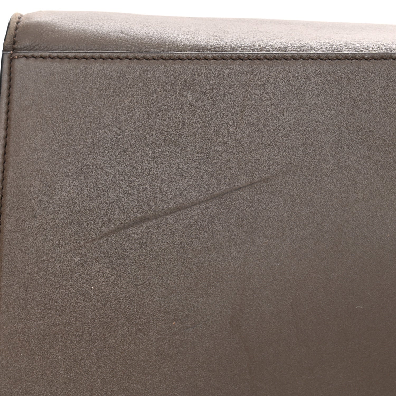 Celine Smooth Calfskin Suede Large Tri-Color Trapeze Taupe 15 of 17