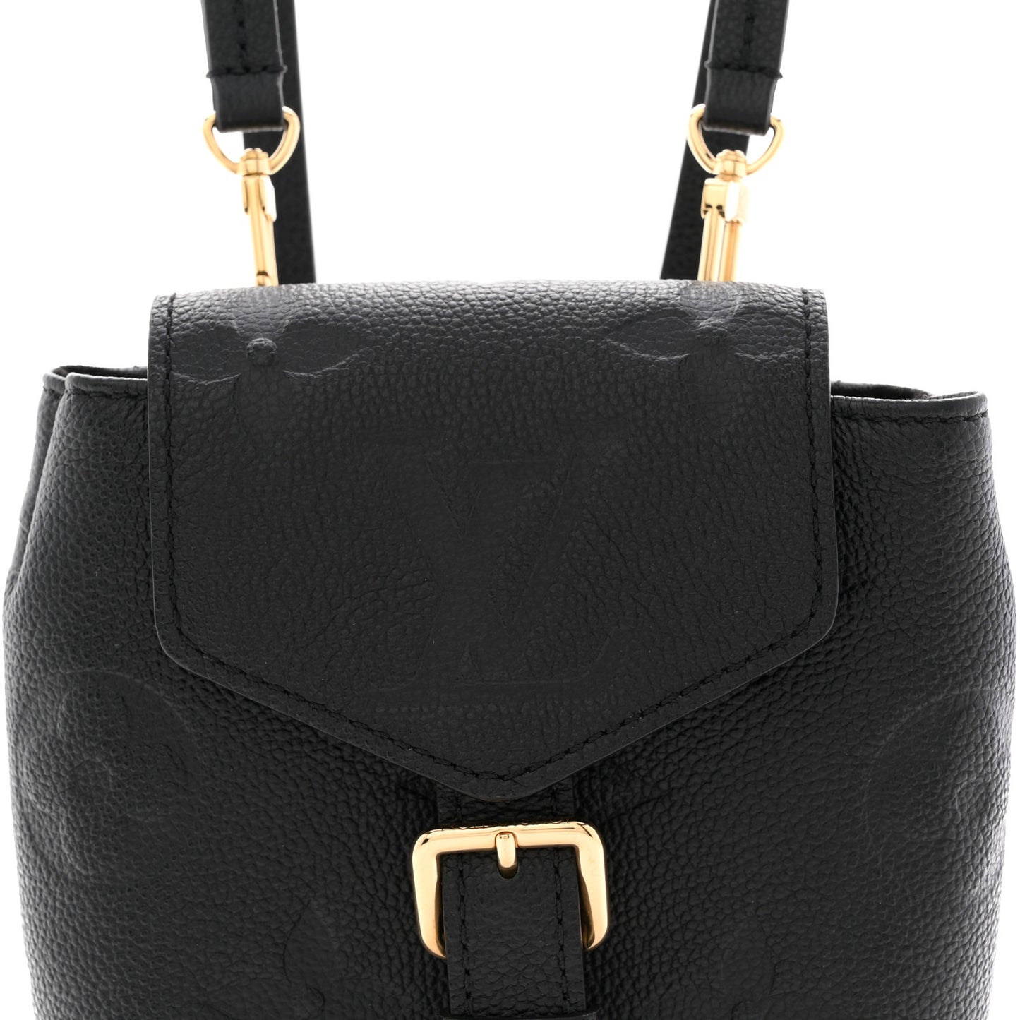 Empreinte Monogram Giant Tiny Backpack Black
