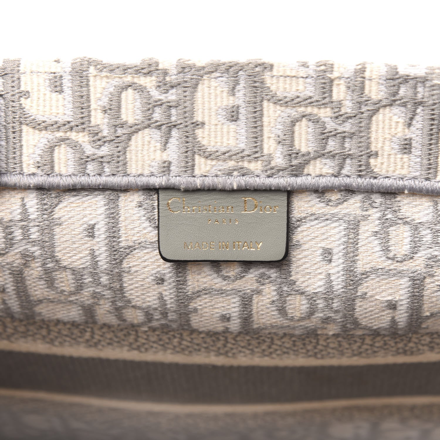 Christian Dior Oblique Medium Book Tote Grey 6 of 10