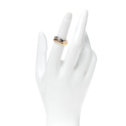 Cartier 18K Pink Yellow White Gold Classic Trinity Ring 51 5.75 2 of 5