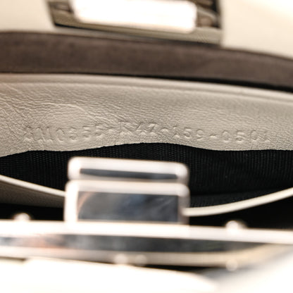 Fendi Shiny Nappa Micro Peekaboo Iconic Satchel White 7 of 11